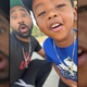 Detrich and his son Lance smile for a photo together.